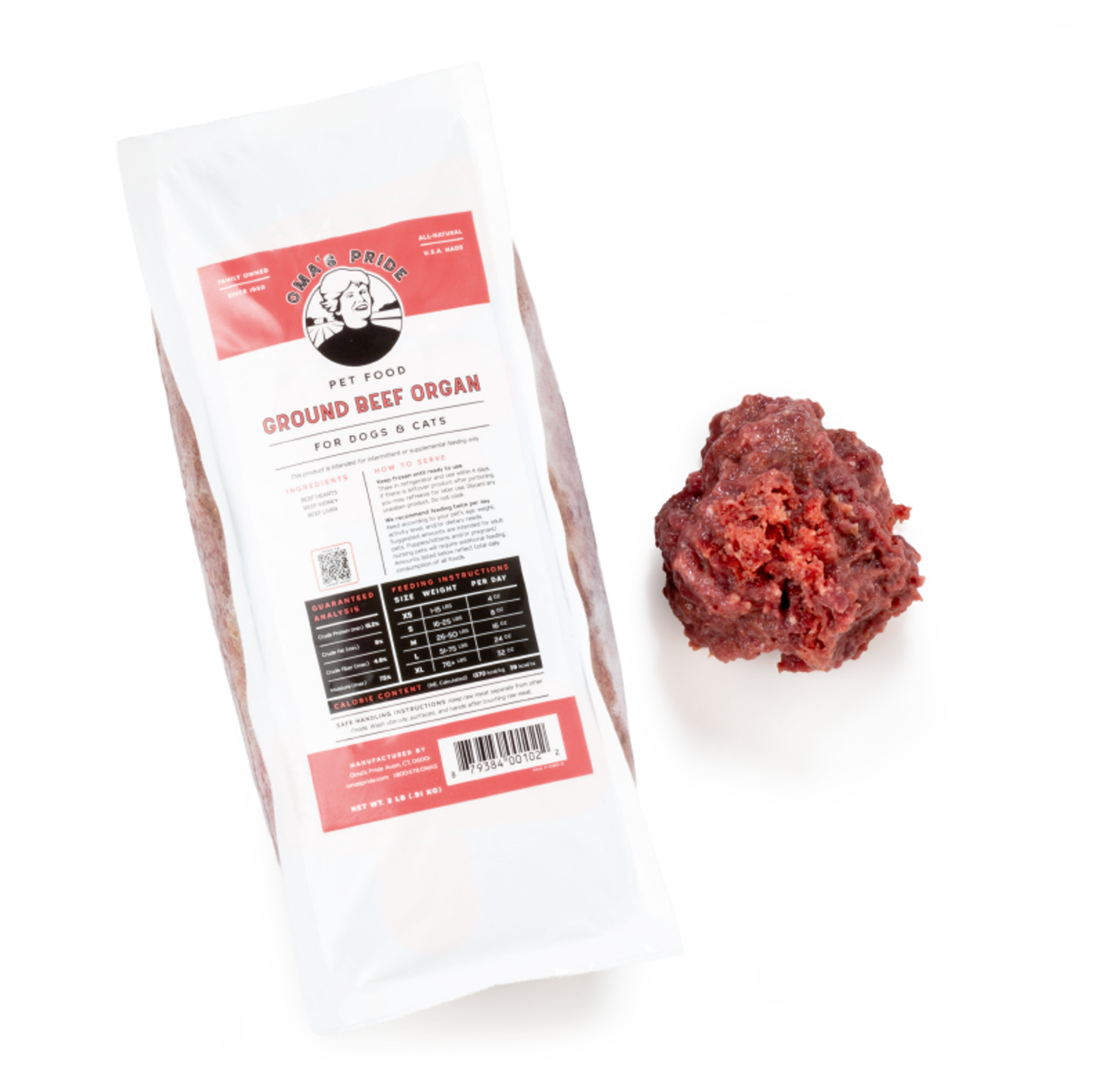 BEEF ORGANS kidney,heart,liver Ground. Boneless five lb roll